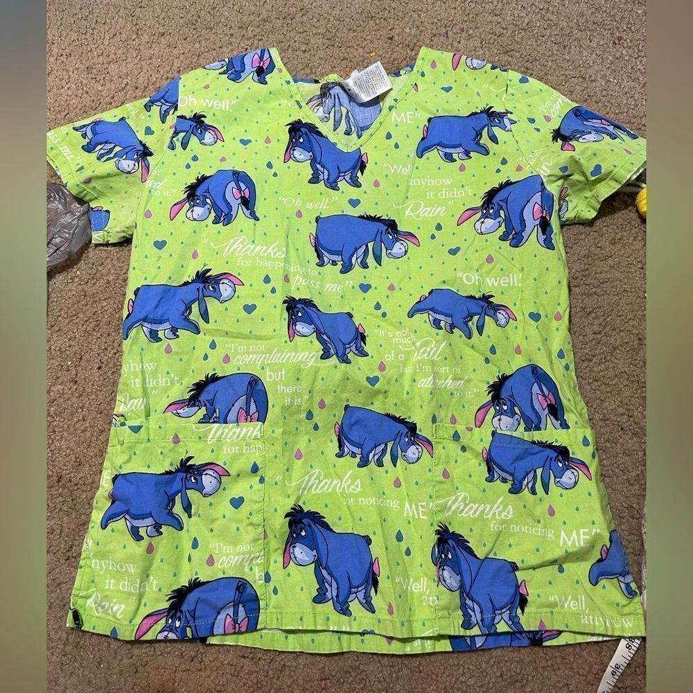 Disney Eeyore Scrub Top